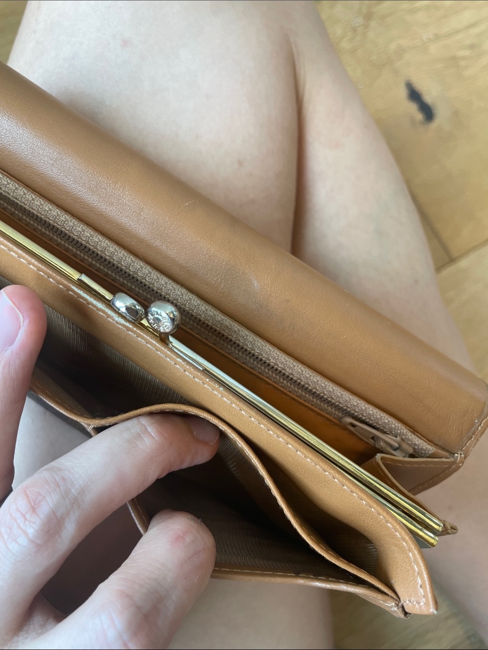 Celine Brown and Tan Triomphe Continental Wallet - Picture 14 of 16